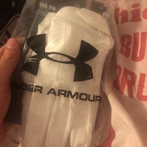 BRAND NEW ALL WHITE UA F6 reciever gloves